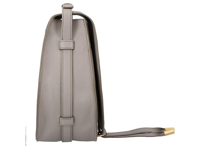Borsa Chloé Marcie Medium Saddle Grigia - vista 3