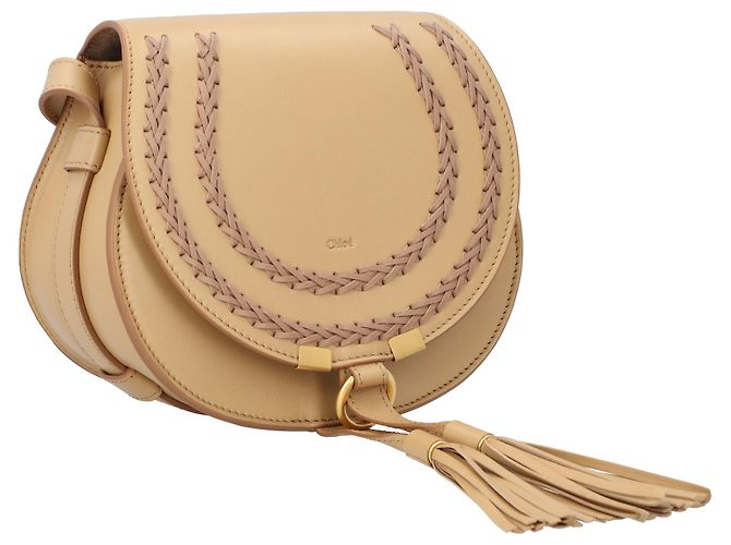 Bolsa de Sela Marcie Small Chloé Bege - vista 2