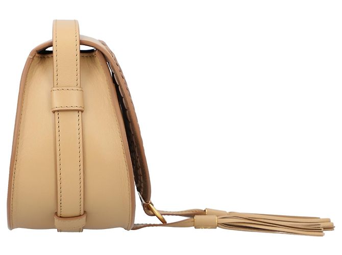 Bolsa de Sela Marcie Small Chloé Bege - vista 3