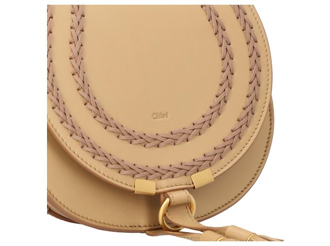 Bolsa de Sela Marcie Small Chloé Bege - vista 5
