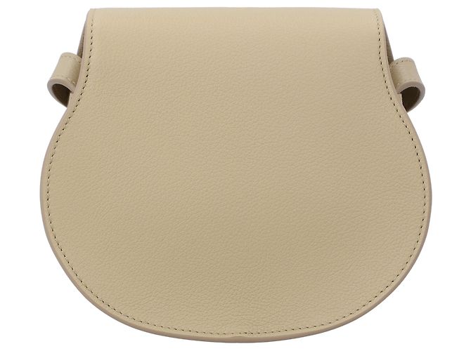 Borsa Chloé Marcie Small Saddle Beige - vista 4