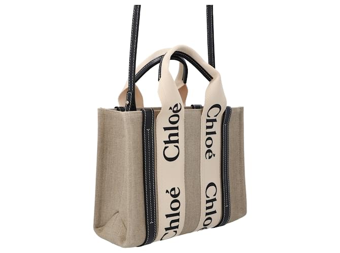Borsa Chloé Small Woody nera Nero - vista 2