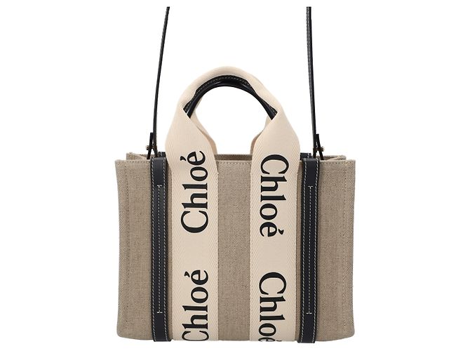 Borsa Chloé Small Woody nera Nero - vista 5