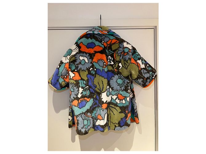 Fendi Giacca Reversibile in Pelliccia di Visone Floreale - vista 10