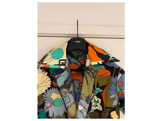 Fendi Giacca Reversibile in Pelliccia di Visone Floreale - vista 5