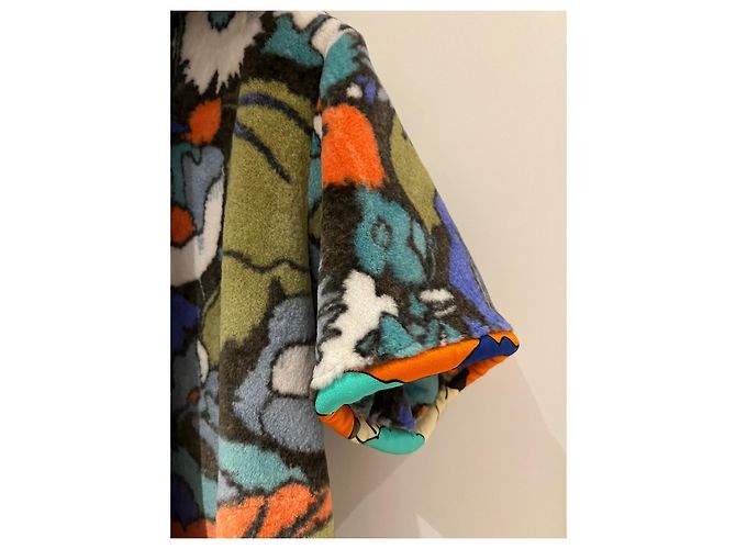 Fendi Giacca Reversibile in Pelliccia di Visone Floreale - vista 9
