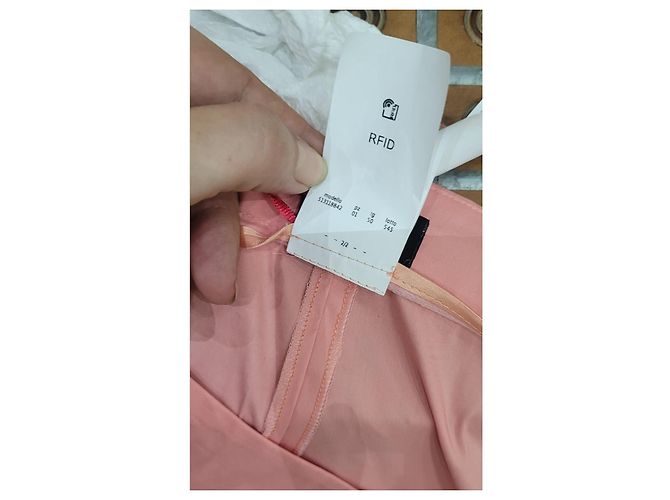 Pantalones rectos Marella de algodón rosa - vista 3