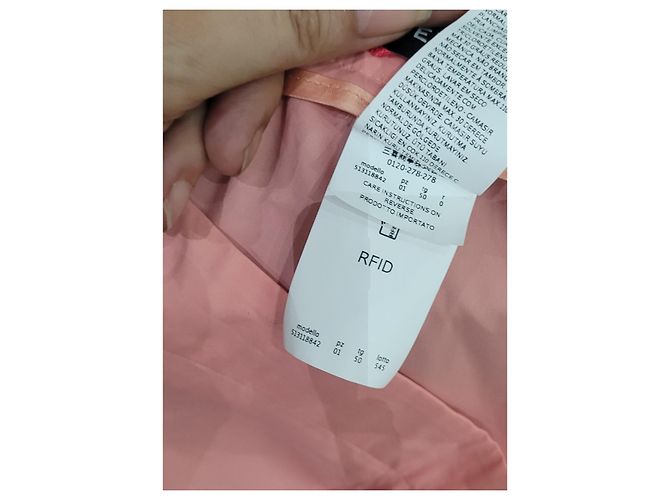 Pantalones rectos Marella de algodón rosa - vista 4