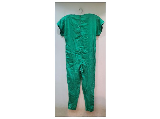 Autre Marque Oversize Baumwoll Jumpsuit Grün Größe 42 IT - Ansicht 3