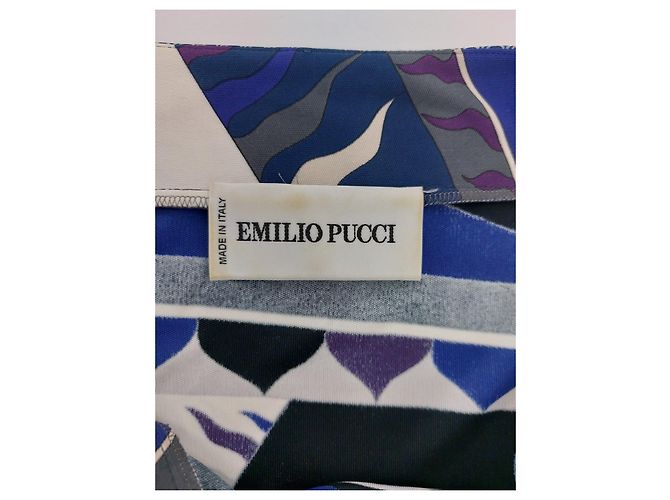 Vestido Emilio Pucci Multicor de Viscose com Cinto - vista 11