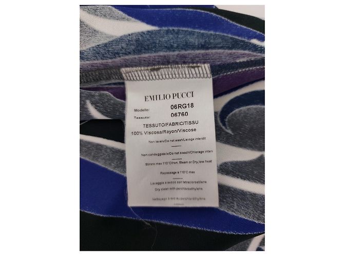 Vestido Emilio Pucci Multicor de Viscose com Cinto - vista 13