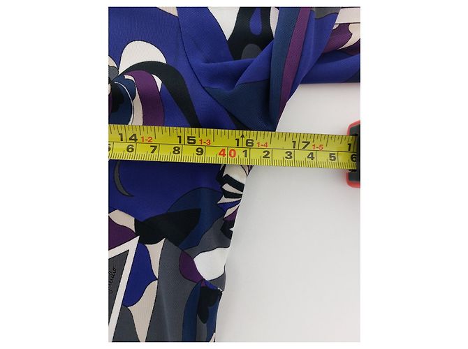Vestido Emilio Pucci Multicor de Viscose com Cinto - vista 17