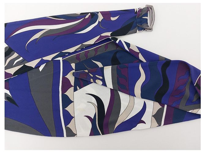 Vestido Emilio Pucci Multicor de Viscose com Cinto - vista 19