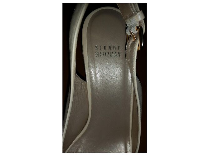 Sandali Stuart Weitzman in pelle beige Taglia 7.5 US - vista 5