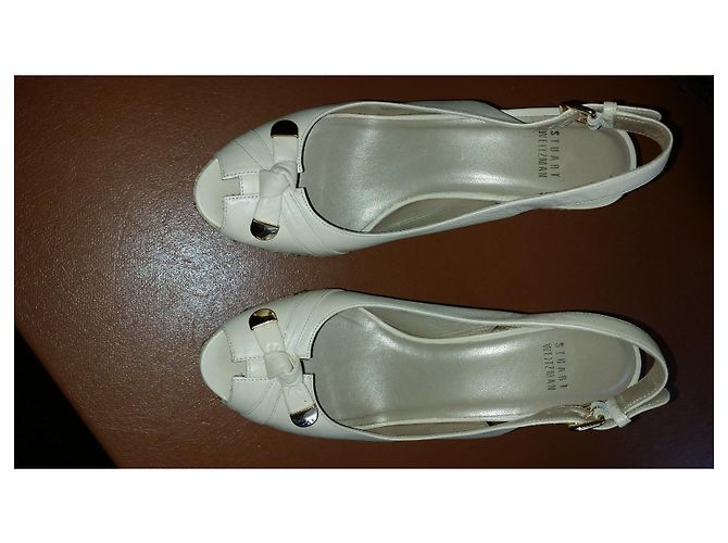 Sandali Stuart Weitzman in pelle beige Taglia 7.5 US - vista 6
