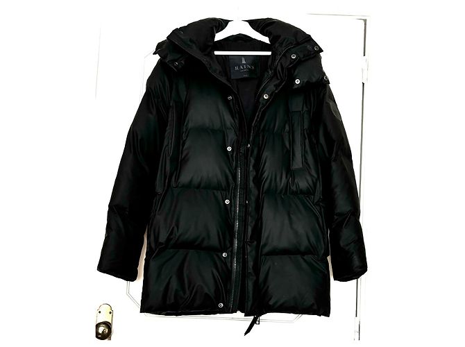 Originale RAINS Pufferjacke (unisex) Schwarz - Ansicht 2