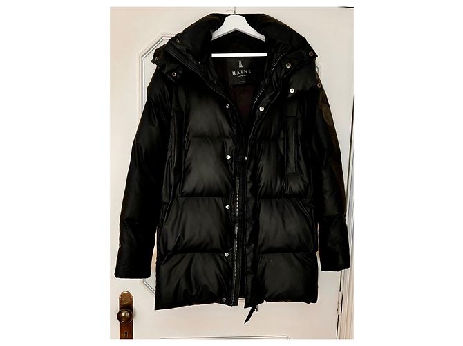 Originale RAINS Pufferjacke (unisex) Schwarz - Ansicht 3