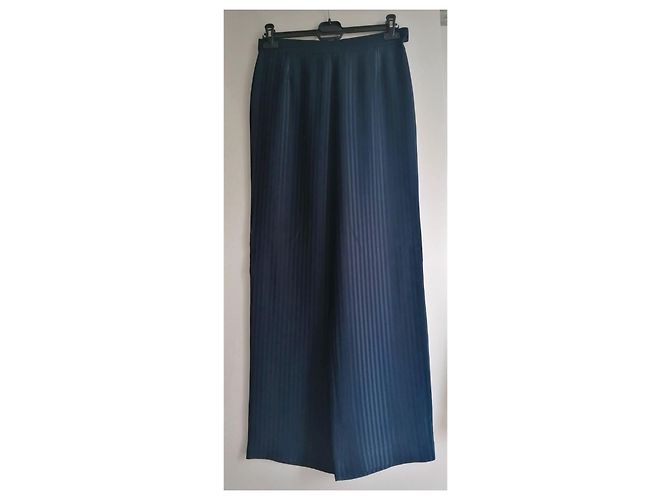 Autre Marque Giacca Tuxedo Dôres Ozorio in seta e viscosa blu - vista 5