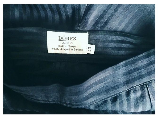 Autre Marque Giacca Tuxedo Dôres Ozorio in seta e viscosa blu - vista 7