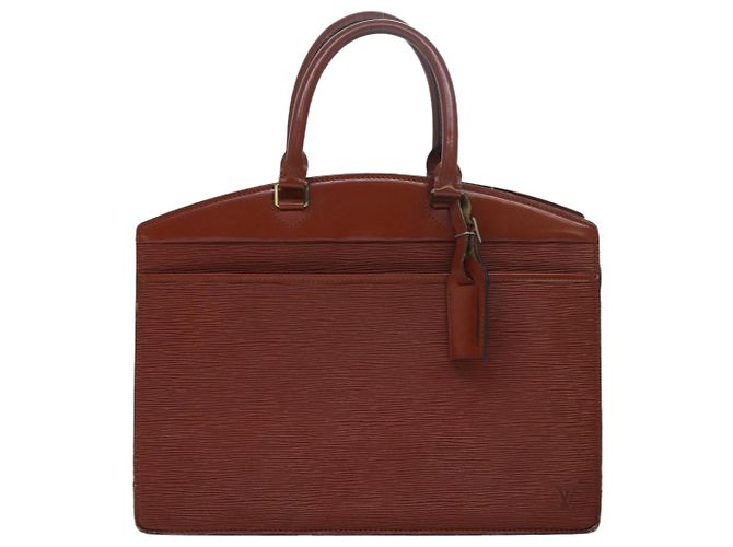 LOUIS VUITTON Borsa a Mano Epi Riviera Marrone M48183 LV Auth 79047 - vista 13