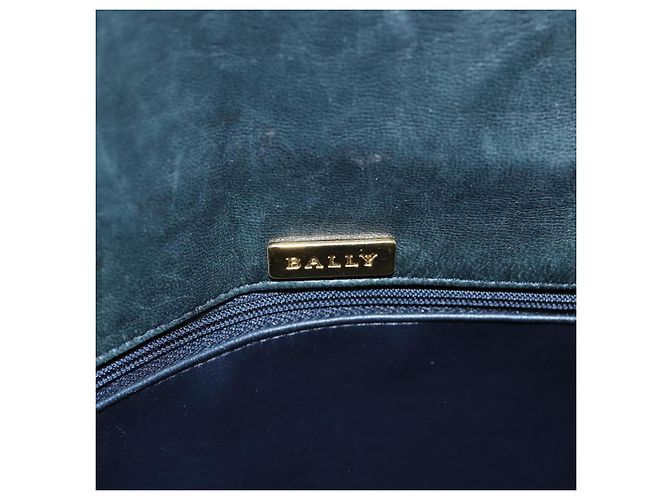 Borsa a Spalla BALLY in Pelle Blu Navy Auth yb581 - vista 15