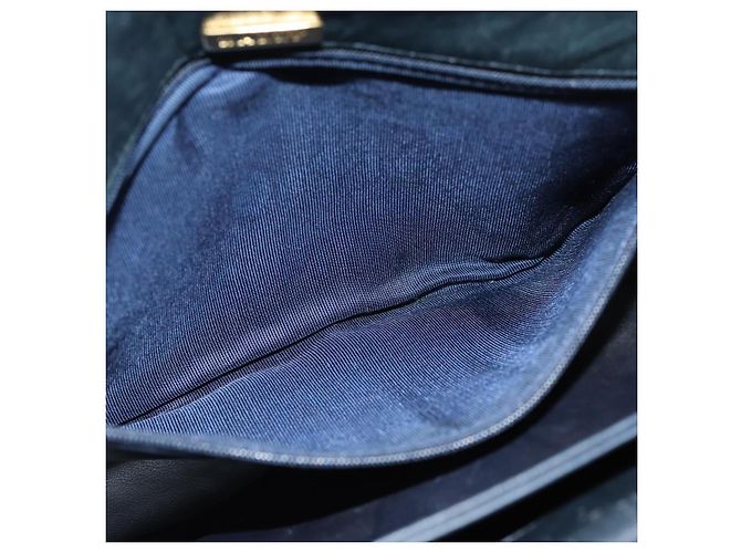 Borsa a Spalla BALLY in Pelle Blu Navy Auth yb581 - vista 19