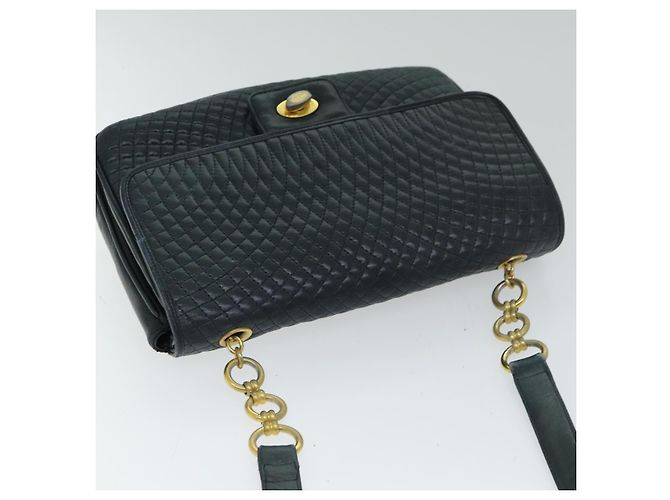 Borsa a Spalla BALLY in Pelle Blu Navy Auth yb581 - vista 6