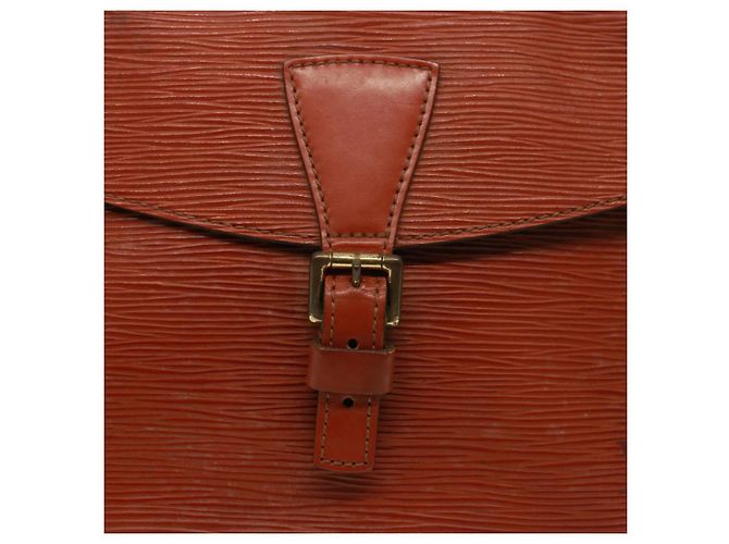 LOUIS VUITTON Epi Jeune FilleMM Borsa a Spalla Marrone M52153 LV Auth th5030 - vista 19