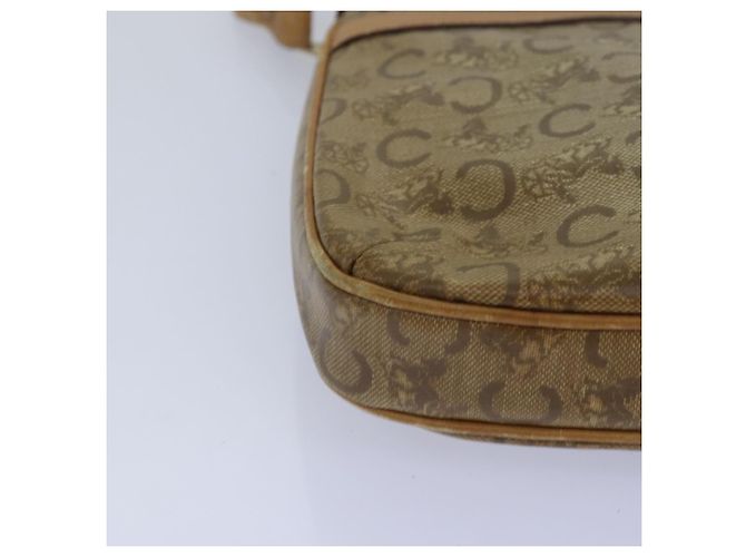 Céline Borsa a spalla in tela Macadam Celine C in pelle beige Auth 79305 - vista 11