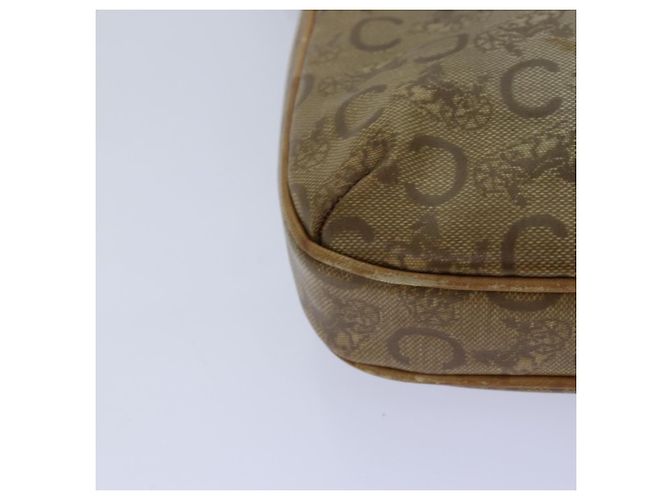 Céline Borsa a spalla in tela Macadam Celine C in pelle beige Auth 79305 - vista 13
