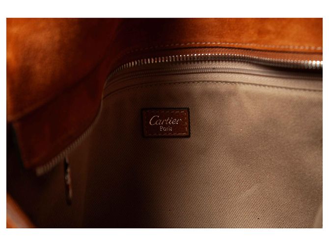 Borsa a tracolla in pelle Marcello di Cartier Marrone - vista 10