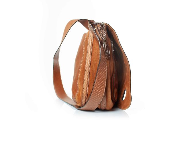 Borsa a tracolla in pelle Marcello di Cartier Marrone - vista 6