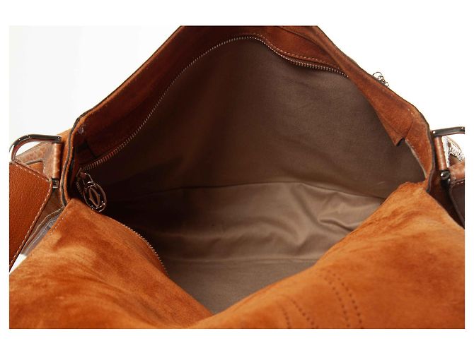Borsa a tracolla in pelle Marcello di Cartier Marrone - vista 9