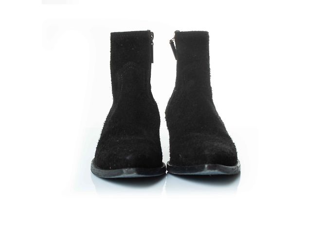 Botines de ante de lana Lukas Saint Laurent Negro - vista 4