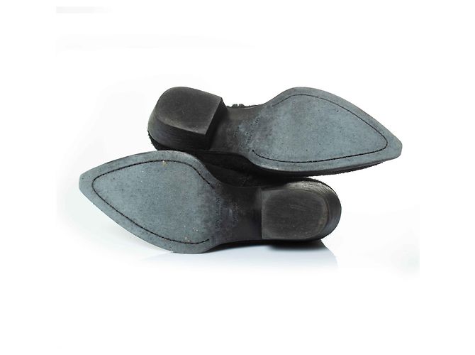 Botines de ante de lana Lukas Saint Laurent Negro - vista 7