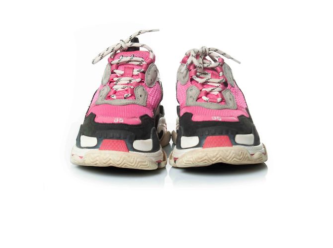 Balenciaga, scarpe Triple S in rosa - vista 3