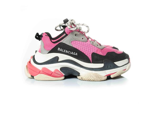 Balenciaga, scarpe Triple S in rosa - vista 4