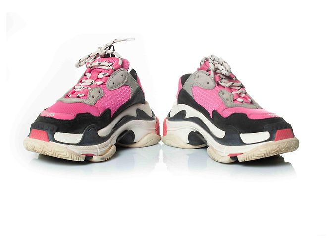 Balenciaga, scarpe Triple S in rosa - vista 5