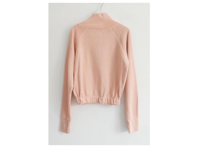 Current Elliott Felpa mezza zip Current/Elliott Rosa - vista 4