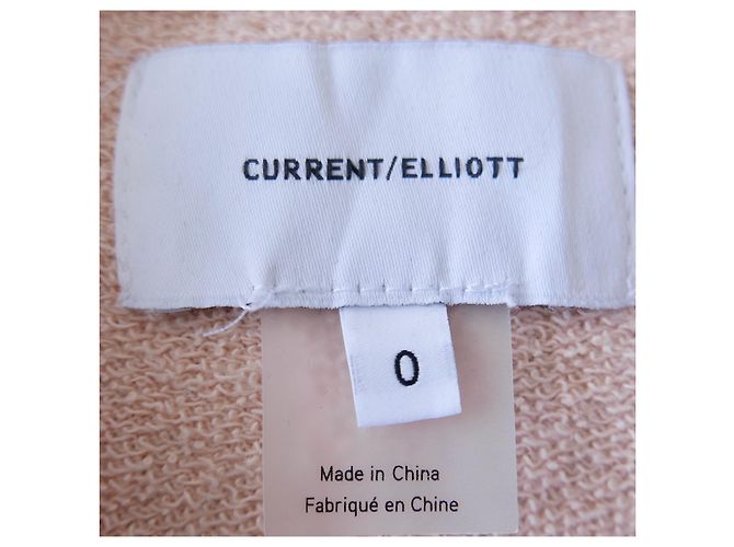 Current Elliott Felpa mezza zip Current/Elliott Rosa - vista 5