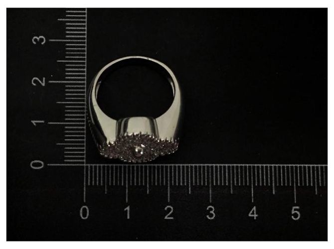 Anello Van Cleef & Arpels Vintage Alhambra in oro bianco con diamanti Argento - vista 6