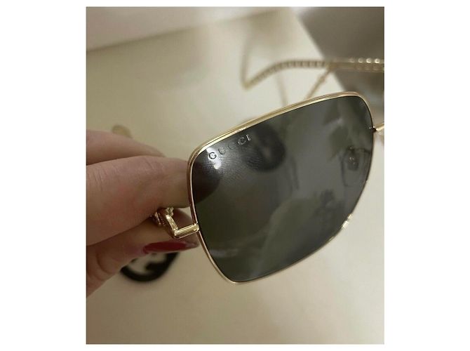 Gucci Sonnenbrille GG1031S Hellbraun Metall - Ansicht 7