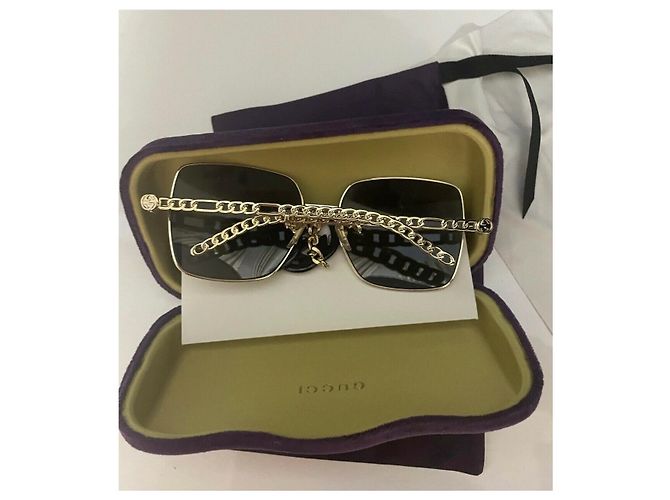 Gucci Sonnenbrille GG1031S Hellbraun Metall - Ansicht 9