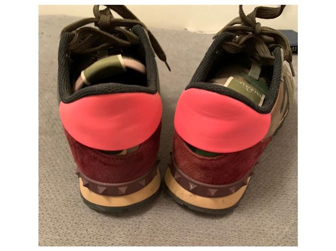 Sneakers Valentino Garavani Rockstud Rockrunner Verde Scuro - vista 4