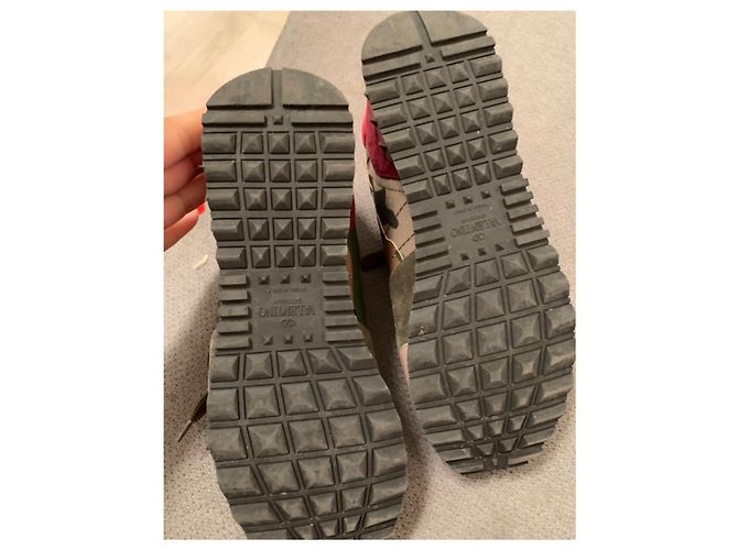 Sneakers Valentino Garavani Rockstud Rockrunner Verde Scuro - vista 5