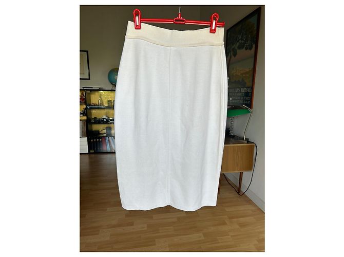 Gonna Midi Bianca Sonia Rykiel Taglia 40 - vista 4