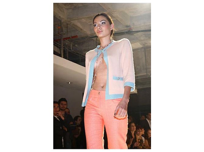 Chanel 07P Karl Lagerfeld Kaschmir-Cardigan Mehrfarben - Ansicht 2