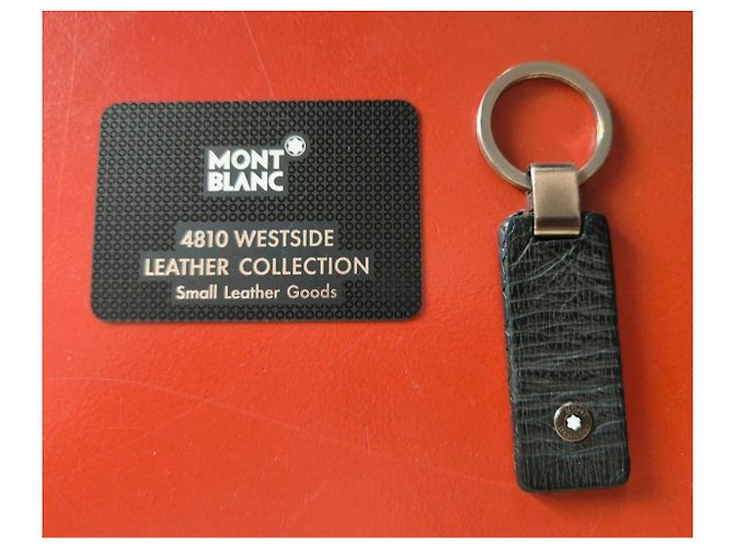 Portachiavi Montblanc Westside in pelle nera Nero - vista 3
