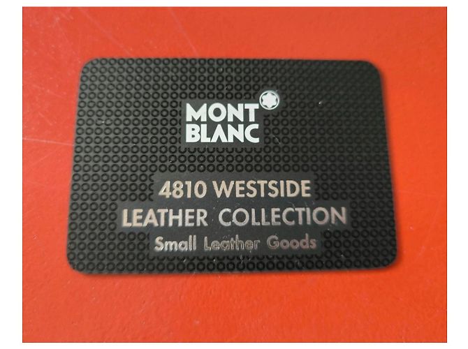Portachiavi Montblanc Westside in pelle nera Nero - vista 6