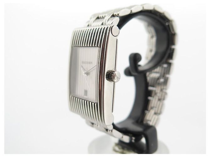 NEUE BOUCHERON REFLET MEDIUM 36 MM UHR +6 CROCO- UND STAHLARMBÄNDER Silber - Ansicht 3